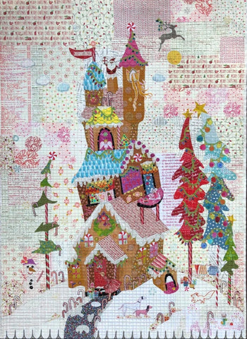 Gingerbread House Collage Pattern by Laura Heine