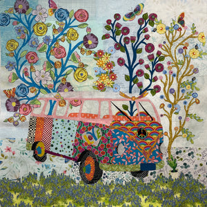 Love Bus Collage Quilt Kit