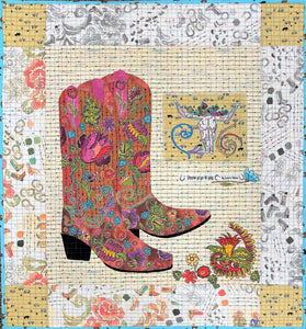 Her Boots Collage Pattern by Laura Heine