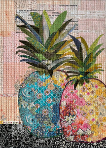 Pineapple Collage Quilt Pattern by Laura Heine